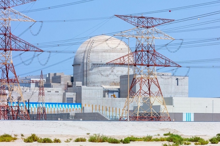 아랍에미리트(UAE) 바라카 원자력발전소 1호기. [사진=UAE원자력공사]