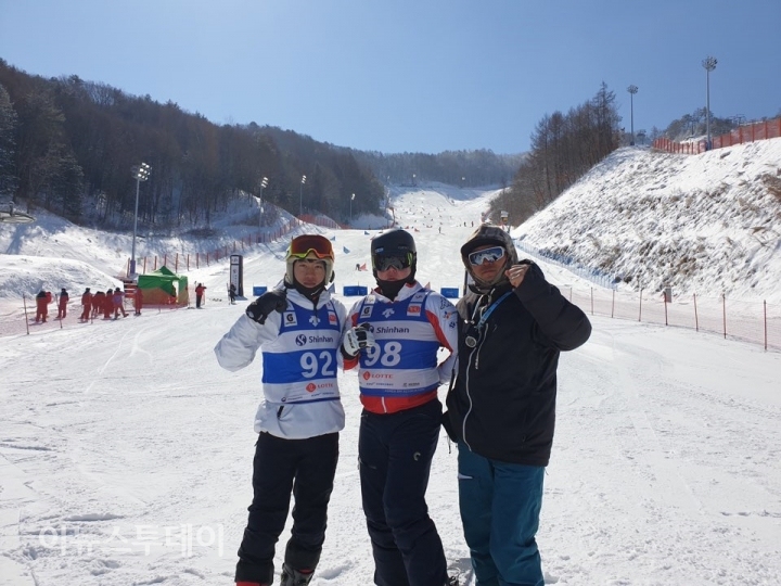 '제101회 전국동계체육대회'에 출전한 세종시 스키협회 선수들 모습(사진=세종시체육회)