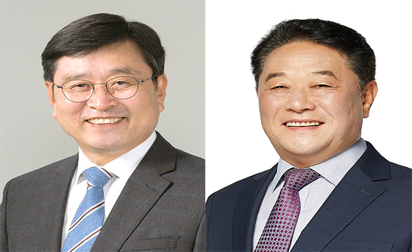 더불어민주당 장신상 후보(좌측), 미래통합당 박명서 후보