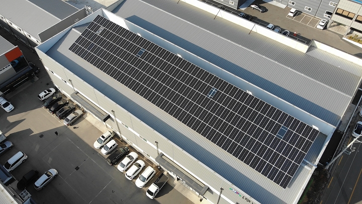 2020년 상반기 고정가격계약을 체결한 경북 구미 99.63kW 태양광 발전소 전경. [사진=해줌]