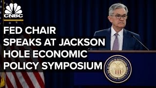 유튜브에도 'Fed Chairman Powell speaks at virtual Jackson Hole Economic Policy Symposium'으로 게시돼 있다. [사진=유튜브 캡처]