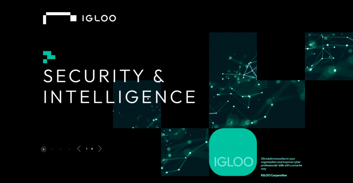 보안과 데이터 분야의 핵심 정보를 담은 이글루코퍼레이션 홈페이지. [사진=이글루코퍼레이션]