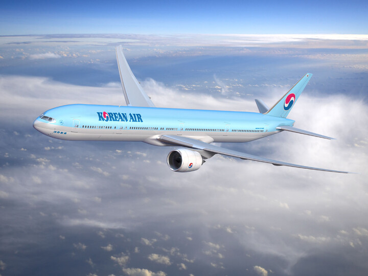 SAF를 사용해 파리~인천 노선에 투입됐던 대한항공 보잉 777-300ER 항공기. [사진=대한항공]