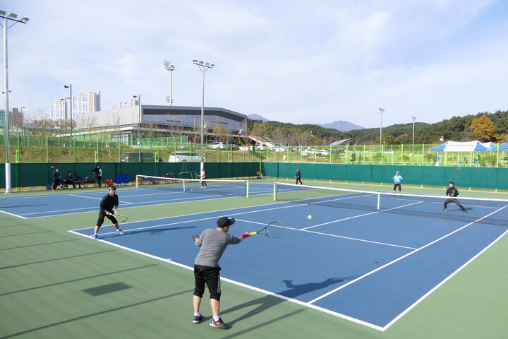 2019년 양양군협회장배 테니스대회 모습. [사진=양양군]