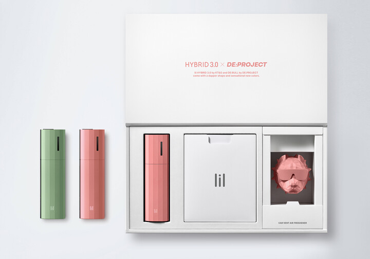 KT&G가 디자인 브랜드 디프로젝트와 협업한 한정판 ‘릴 하이브리드 3.0 디프로젝트 에디션’을 1일 출시한다. [사진=KT&G]