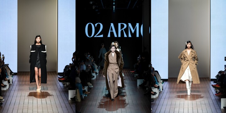 서울패션위크 2024 F/W 컬렉션에서 세컨드 아르무아 의상을 입은 모델들의 런웨이 모습. [사진=세컨드 아르무아]