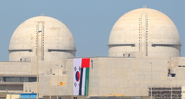 한국 최초의 해외 원전 수출 사업인 UAE 바라카 원전 전경. [사진=연합뉴스]