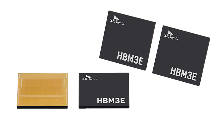 SK하이닉스가 공개한 HBM3E 제품. [사진=SK하이닉스]