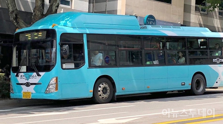춘천 시내버스 모습.