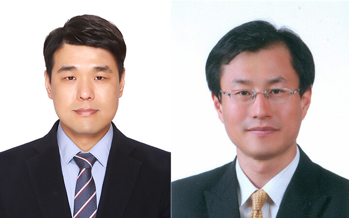 김혁순 동아대 교수(왼쪽)와 최완수 건국대 교수.