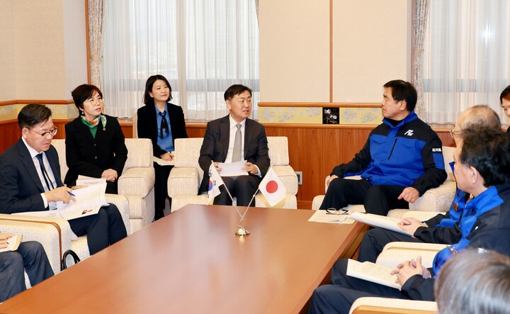 김관영도지사, 국주영은 의장 일본 이시카와현 방문. [사진=전북자치도]