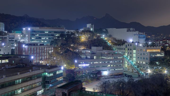 상명대 서울캠퍼스 전경(야간).[사진=상명대]