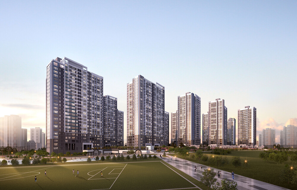 고덕국제신도시 서한이다음 그레이튼 투시도. [사진=(주)서한]