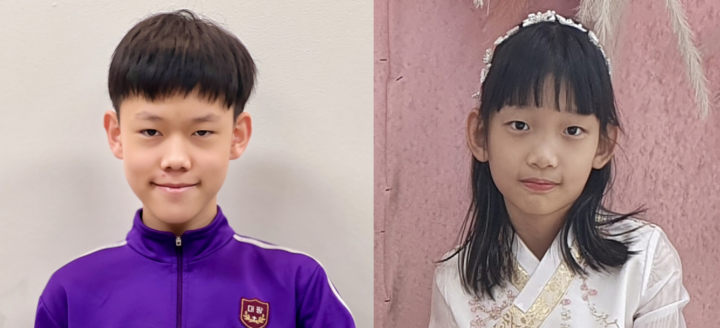 민병찬 군(왼쪽)과 곽주영 양. [사진=한국건강관리협회]