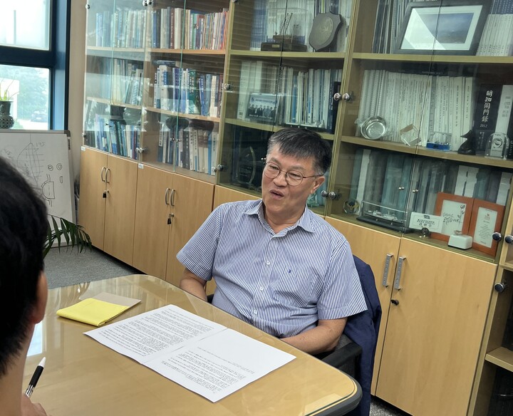 김현수 인하공업전문대학 조선기계공학과 교수. [사진=노태하 기자]