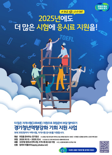 청년 지원 정책 경기청년 역량강화 기회지원 사업 포스터
