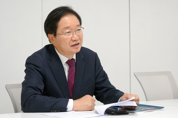 지난달 31일 김영석 한국북극항로협회 회장. [사진=안경선 기자]