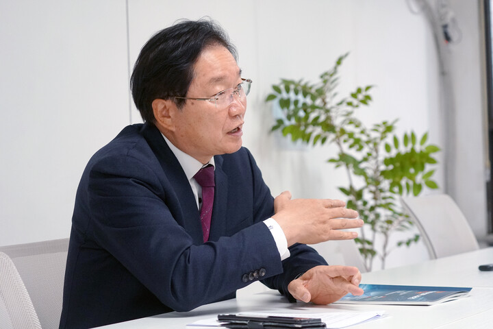 지난달 31일 김영석 한국북극항로협회 회장. [사진=안경선 기자]