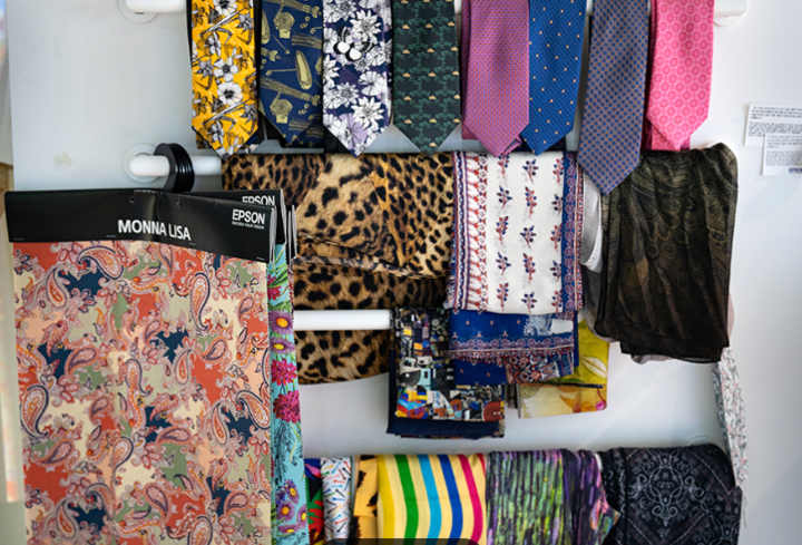 엡손 프린팅 기술을 활용한 텍스타일. [사진=한국엡손]