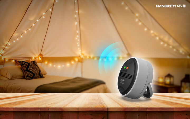 귀뚜라미그룹 전자정밀 계열사 나노켐은 24일 캠핑 등 야외 환경에서 활용도가 높은 ‘세이프온(SAFE On) 일산화탄소 경보기 스탠드형(KGD-30B)’을 출시했다 .[사진=나토켐]