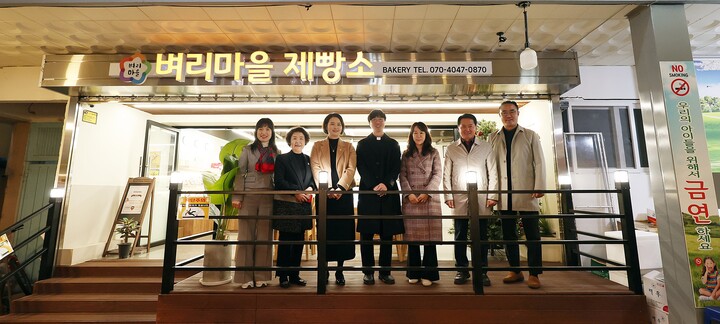 장애인보호작업장 벼리마을 방문 [사진=안양시의회]