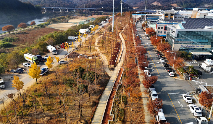 다사읍 세천리 347번지 일원에 마련된 '기후대응 도시숲' 전경.[사진=달성군]