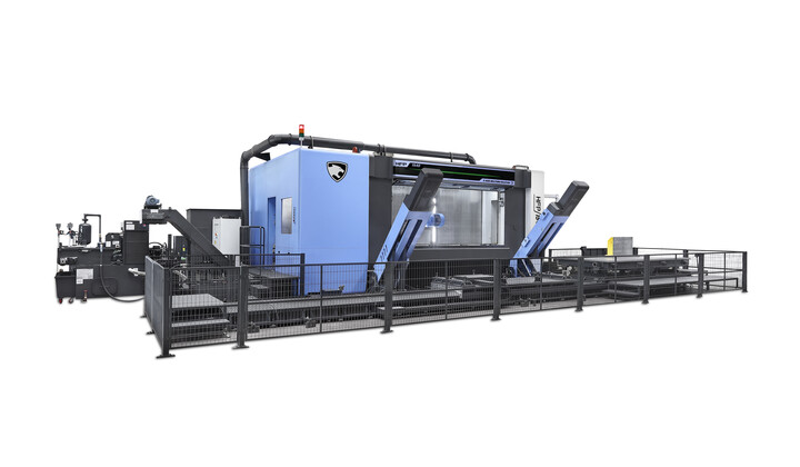 항공 부품 가공에 최적화된 HFP 1540 5축 수평형 머시닝센터. [사진=DN솔루션즈]