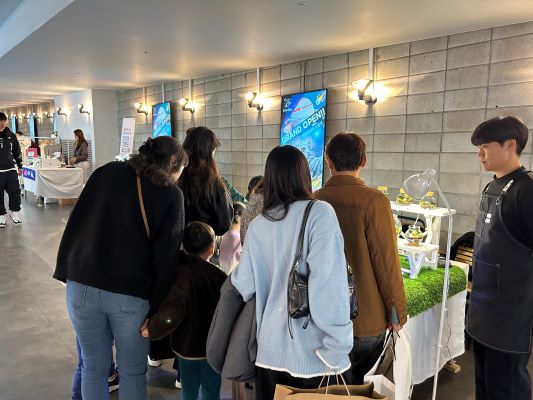 송도시장플리마켓 현장. [사진=인천대]