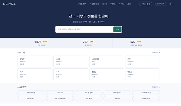 ㈜인트릭스, 피부과 AI 검색 플랫폼 ‘크덤집’ 출시